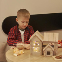 Деревяний Конструктор Котедж 4 в 1 206 деталей 900323
