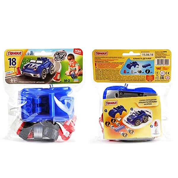 Іграшка Конструктор "Автоклуб" (Кабріолет) Юника 71245 Іграшка Конструктор "Автоклуб" (Кабріолет) Юника 71245
