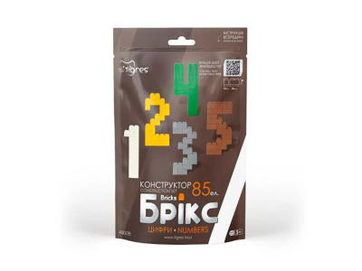 Конструктор "Брікс" цифри Tigres 85 елементів 40008