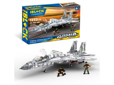 Конструктор IBLOCK арт. PL-921-481 (6шт) Армія Винищувач MІГ-29 1252 дет. PL-921-481 Конструктор IBLOCK арт. PL-921-481 (6шт) Армія Винищувач MІГ-29 1252 дет. PL-921-481