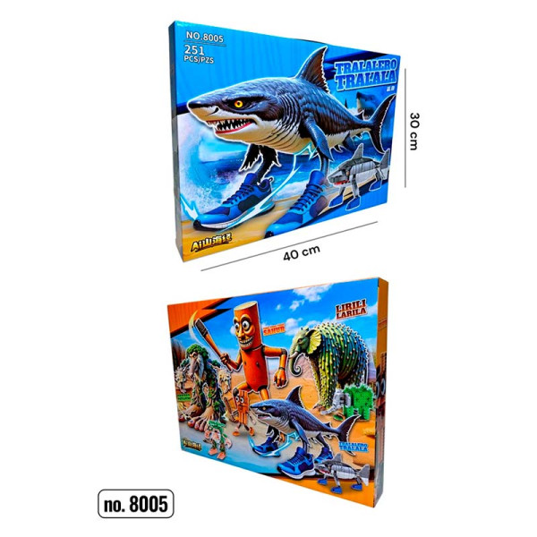 Конструктор блоковий Брейнрот пластиковий 8005