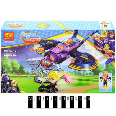 Конструктор Super Hero Girls BatGirl: Погоня на реактивному літаку 208 дета 10615
