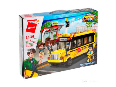 Конструктор "Шкільний автобус" 440 елементів 1136 Конструктор "Шкільний автобус" 440 елементів 1136