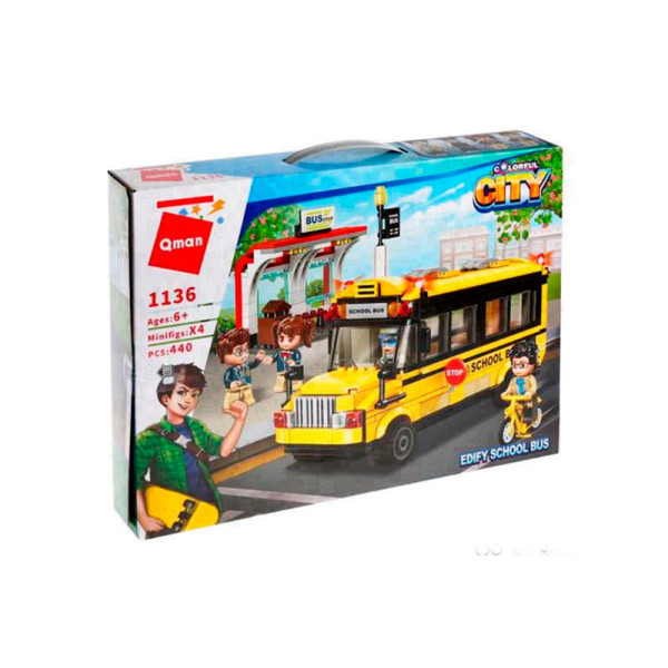 Конструктор "Шкільний автобус" 440 елементів 1136 Конструктор "Шкільний автобус" 440 елементів 1136