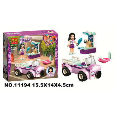 Конструктор FRIENDS "Пересувна ветклініка Емми" 53 елементи 11194 Конструктор FRIENDS "Пересувна ветклініка Емми" 53 елементи 11194