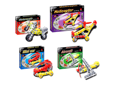 Конструктор метал 4 види в коробці 529-19/22 Конструктор метал 4 види в коробці 529-19/22