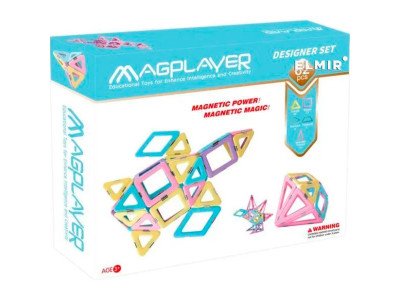 Конструктор Magplayer магнітний набір 62 ел. МРН2-62 МРН2-62 Конструктор Magplayer магнітний набір 62 ел. МРН2-62 МРН2-62