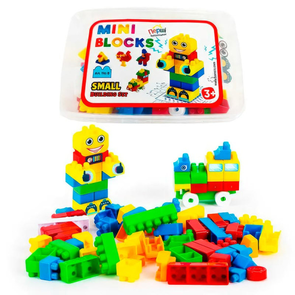 Конструктор "Mini Blocks №8" 85 деталей у коробці Бамсік 116/8 Конструктор "Mini Blocks №8" 85 деталей у коробці Бамсік 116/8