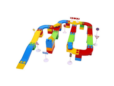 Конструктор Бамсик Кольорова дорога №3 64 деталі 114/24 Конструктор Бамсик Кольорова дорога №3 64 деталі 114/24