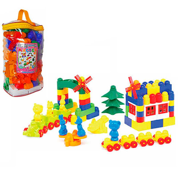 Дитячий конструктор "Майстер блок" (135 деталей) 1-056