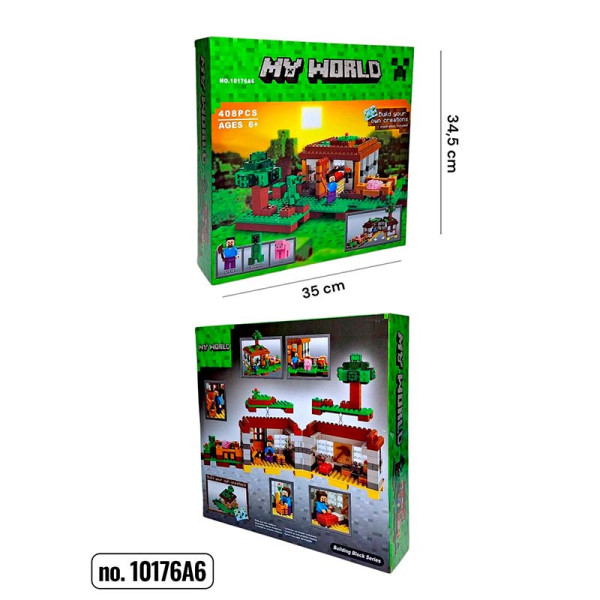 Конструктор блоковий My World пластиковий 10176А6
