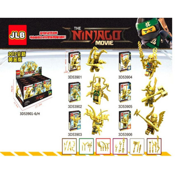 Конструктор JLB NINJAGO MOVIE 3D53901-06 (576шт/2) 6 видів в кор. 8.6*3.5* 3D53901-06