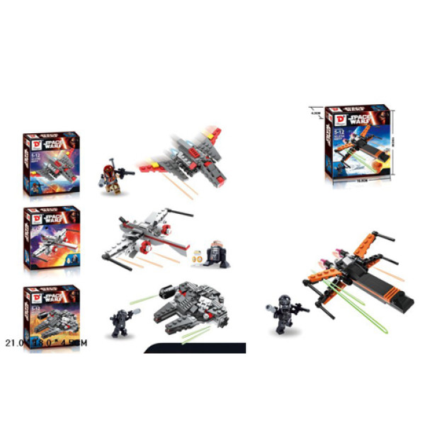 Конструктор "Space wars" 4 види 60-70 деталей 870A-D Конструктор "Space wars" 4 види 60-70 деталей 870A-D