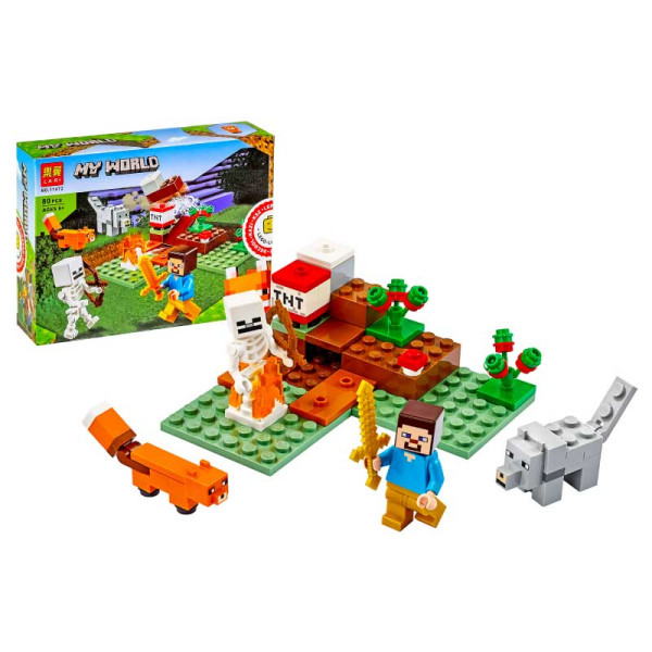 Конструктор "MINECRAFT" Пригоди в тайзі 80 дет. 11472 Конструктор "MINECRAFT" Пригоди в тайзі 80 дет. 11472