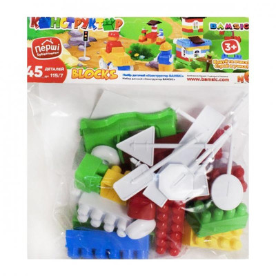 Конструктор Бамсик №0 45 деталей пластиковий 115/7
