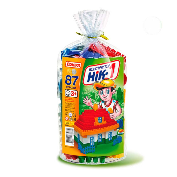 Конструктор НІК-1 (87 елементів) Юника 70880