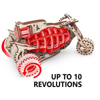 Конструктор Mr.Playwood Механічна машина "Старбайк" дерев'яна 10104