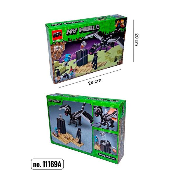 Конструктор блоковий My World пластиковий 11169