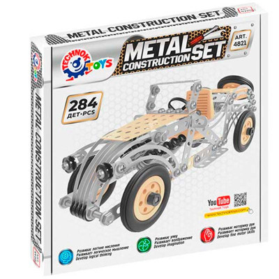 Конструктор ТехноК Ретро автомобіль металевий 4821 Конструктор ТехноК Ретро автомобіль металевий 4821