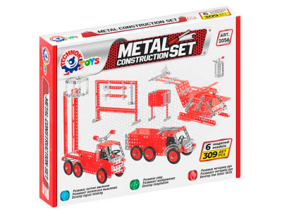 Конструктор Технок "Пожежна техніка" металевий 2056 Конструктор Технок "Пожежна техніка" металевий 2056
