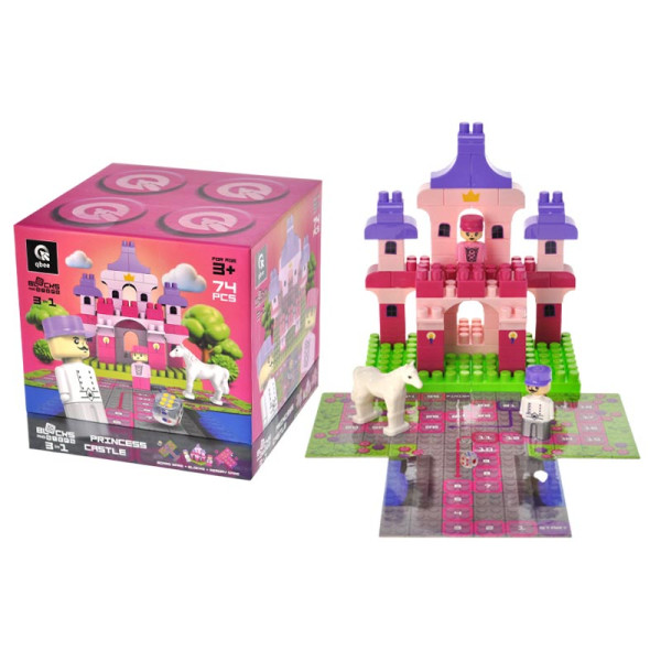 Конструктор qbee "Block&Steps: Замок Принцеси" 74 деталей блочний QB300-004 Конструктор qbee "Block&Steps: Замок Принцеси" 74 деталей блочний QB300-004