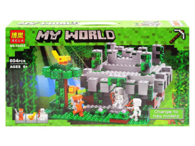 Конструктор "MINECRAFT" "Храм у Джунглях" (коробка) 604 дет. р.52*31*7 см 10623 Конструктор "MINECRAFT" "Храм у Джунглях" (коробка) 604 дет. р.52*31*7 см 10623