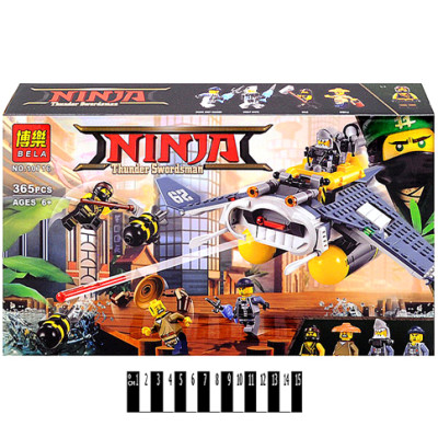 Конструктор "NINJA MOVIE" (коробка) 365 дет. р.388*22*6см 10716