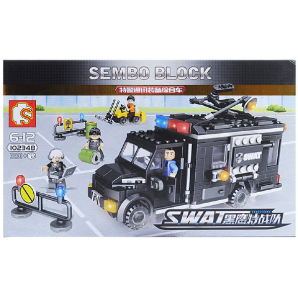 Конструктор SEMBO SWAT "Фургон" 391 елемент 102348