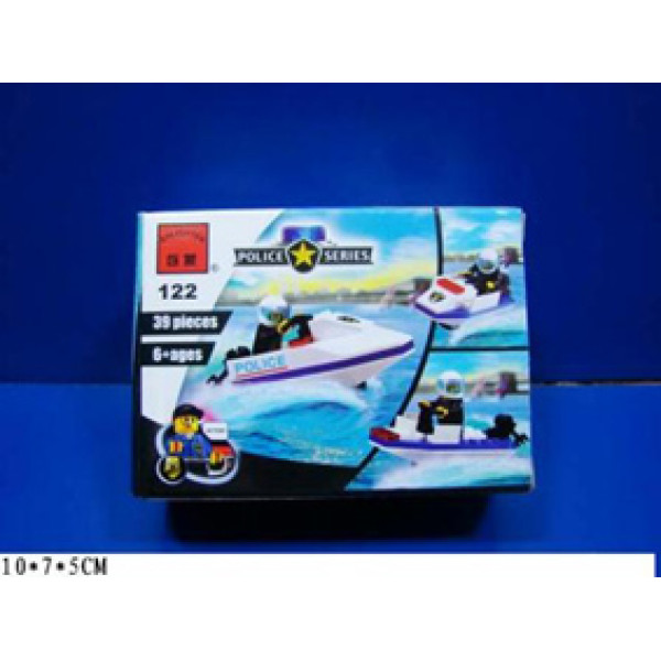 Конструктор Brick "Водна поліція" 39 деталей 122 Конструктор Brick "Водна поліція" 39 деталей 122