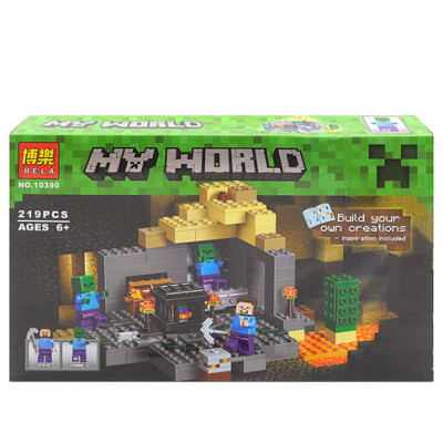 "Brick " MINECRAFT" (коробка) 219 дет. р.32х21х6 см. 10390