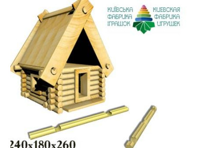 Деревяний Конструктор "Будиночок" (68 деталей) Эн.4061