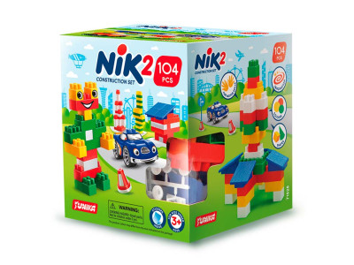 Конструктор дитячий "НІК-2" 104 деталі Юника.71528 Конструктор дитячий "НІК-2" 104 деталі Юника.71528