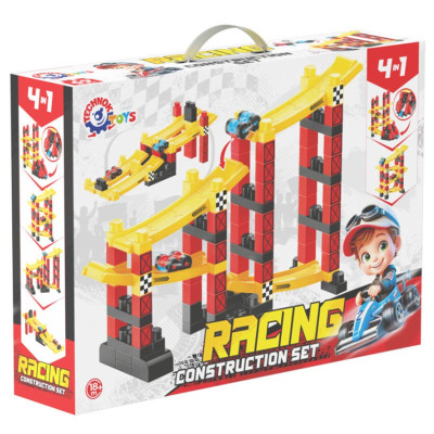 Конструктор Технок Гоночна траса з трамплінами та машинками 1959