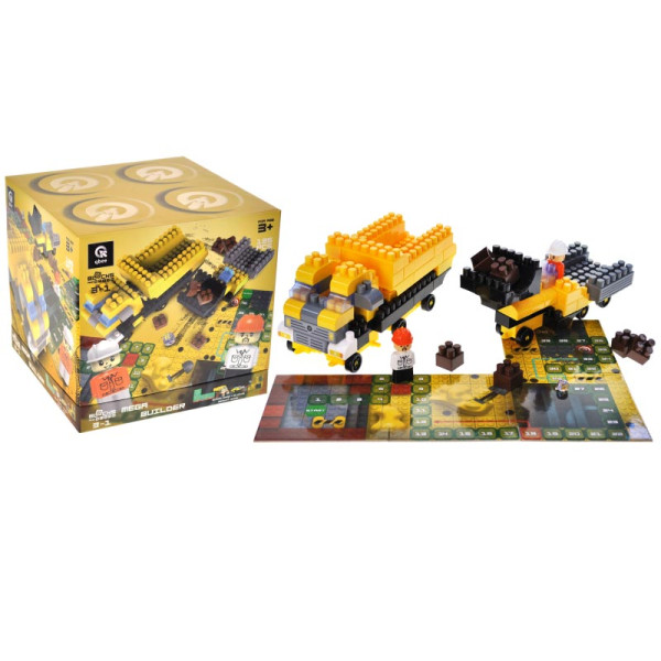 Конструктор qbee "Block&Steps: Мегабудівельник" 125 деталей блочний QB300-204