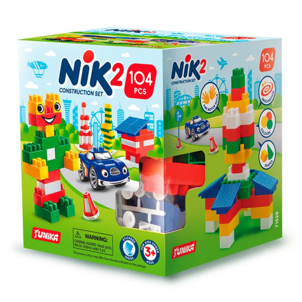 Конструктор дитячий "НІК-2" 104 деталі Юника.71528 Конструктор дитячий "НІК-2" 104 деталі Юника.71528