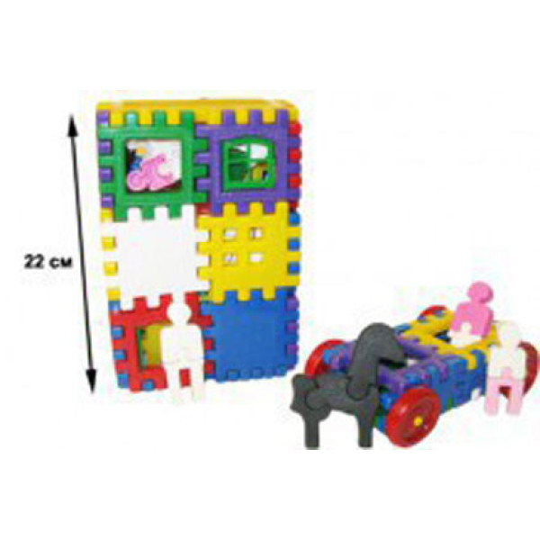 Конструктор блоковий Юний архітектор (76 деталей) Витв.