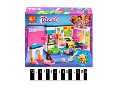 Конструктор FRIENDS Спальня Стефані (96 деталей) 10849 Конструктор FRIENDS Спальня Стефані (96 деталей) 10849