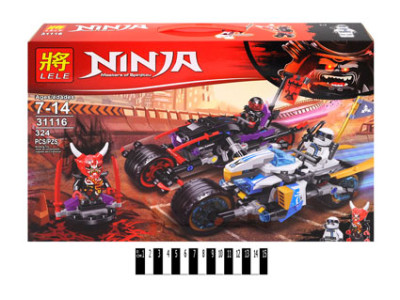 Конструктор "NINJA" "Вуличні перегони змій" 324 деталей 31116 31116