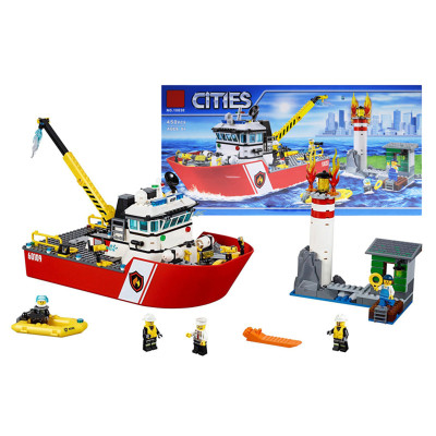 Конструктор "CITIES" "Пожежний катер" 450 дет. 10830