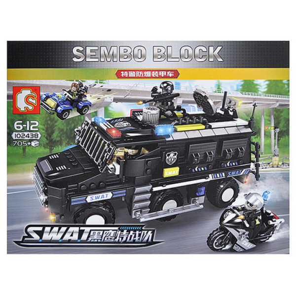 Конструктор SEMBO SWAT "Спецназ" 705 елементів 102438