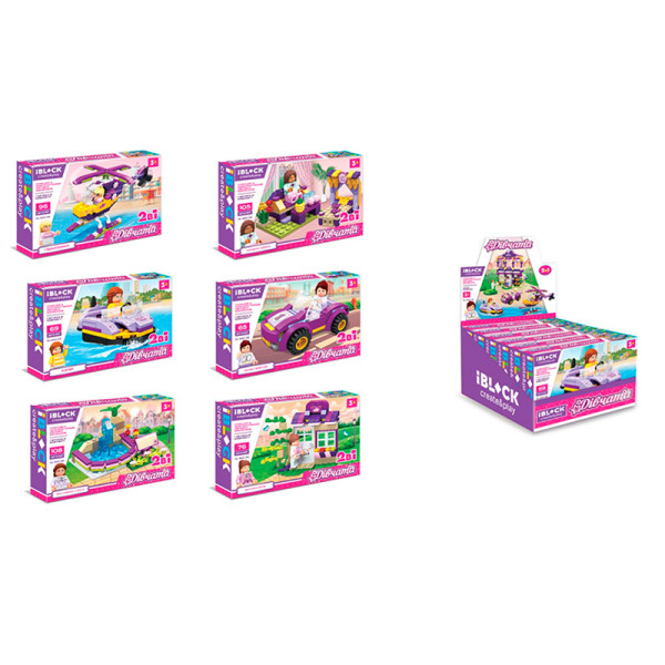 Іграшка конструктор арт. PL-920-26 для дівчат 65-108 дет. 6 шт у дисплеї PL-920-26 Іграшка конструктор арт. PL-920-26 для дівчат 65-108 дет. 6 шт у дисплеї PL-920-26