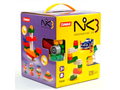 Конструктор дитячий NIK-3 128 деталей Юника.71535