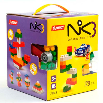 Конструктор дитячий NIK-3 128 деталей Юника.71535