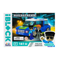 Конструктор Kids hits IBLOCK JUNIOR Поліція 161 деталей KH17/001/2