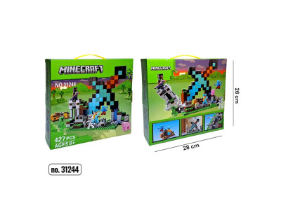 Конструктор блоковий Minecraft пластиковий 31244