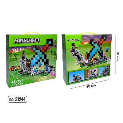 Конструктор блоковий Minecraft пластиковий 31244