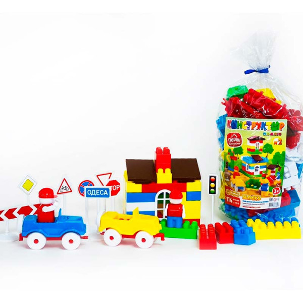 Конструктор №2 114 деталей Бамсик 115/9 Конструктор №2 114 деталей Бамсик 115/9