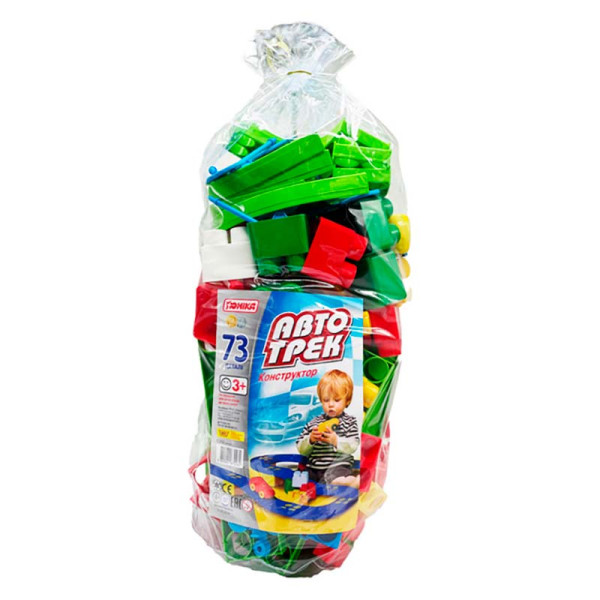 Конструктор Автотрек 73 деталі Юніка Юника 70262 Конструктор Автотрек 73 деталі Юніка Юника 70262