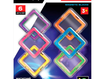 Конструктор магнітний (6 деталей) PL-920-12 Конструктор магнітний (6 деталей) PL-920-12