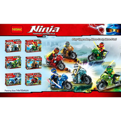 Конструктор DECOOL NINJA 6 видів 10029-10034